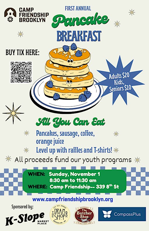 Camp Friendship Brooklyn 1st annual Pancake Breakfast