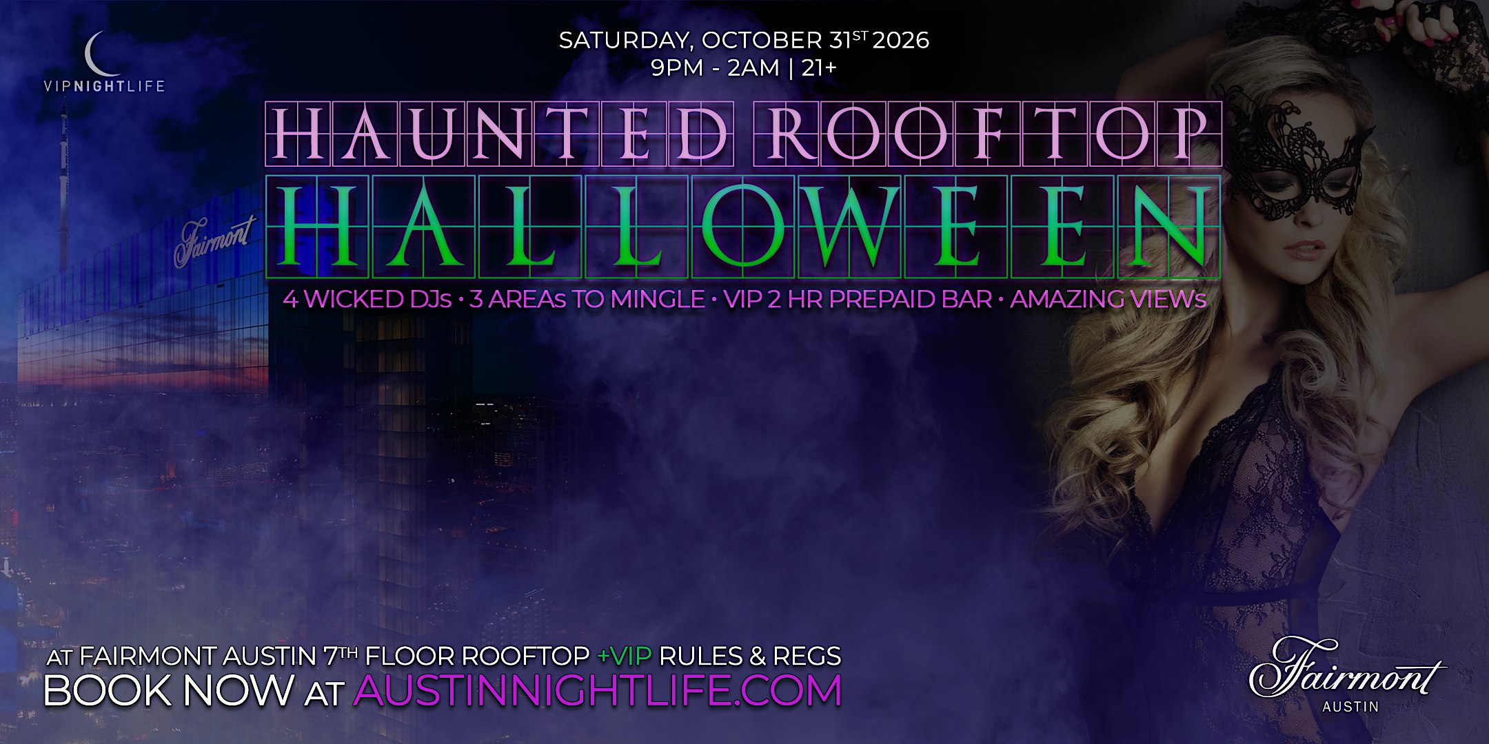 Haunted Rooftop | Austin VIP Halloween Party