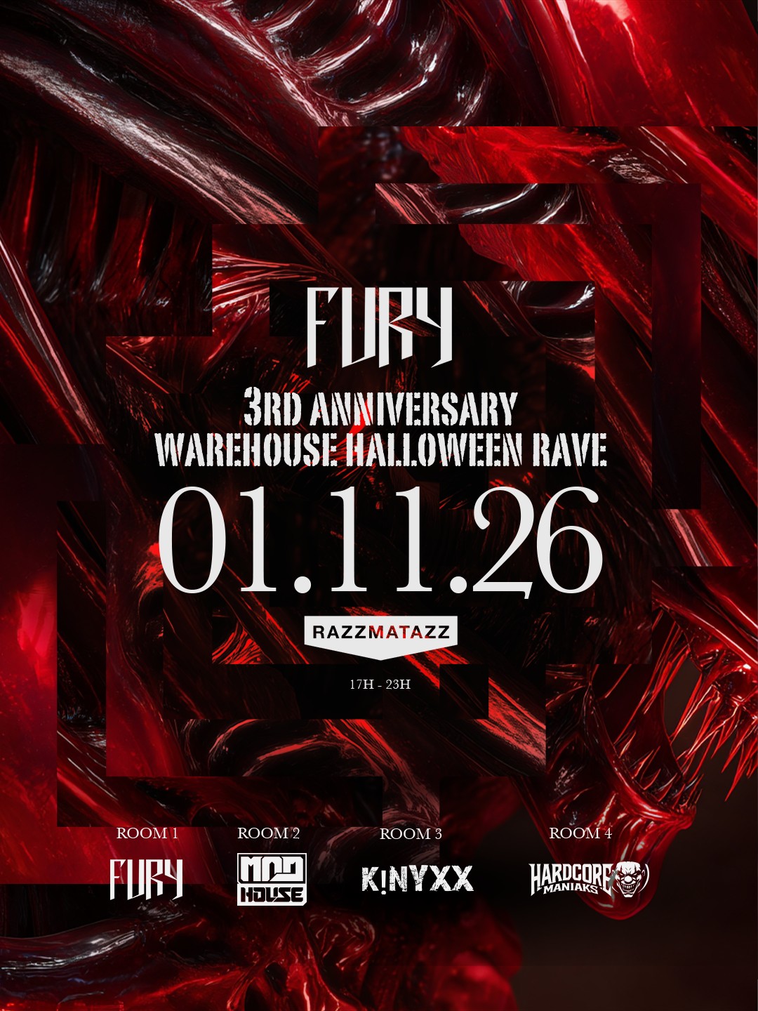 Fury 3rd Anniversary [DAY 2] x Halloween (Fury / Madhouse / KINYXX / Hardcore Maniaks)