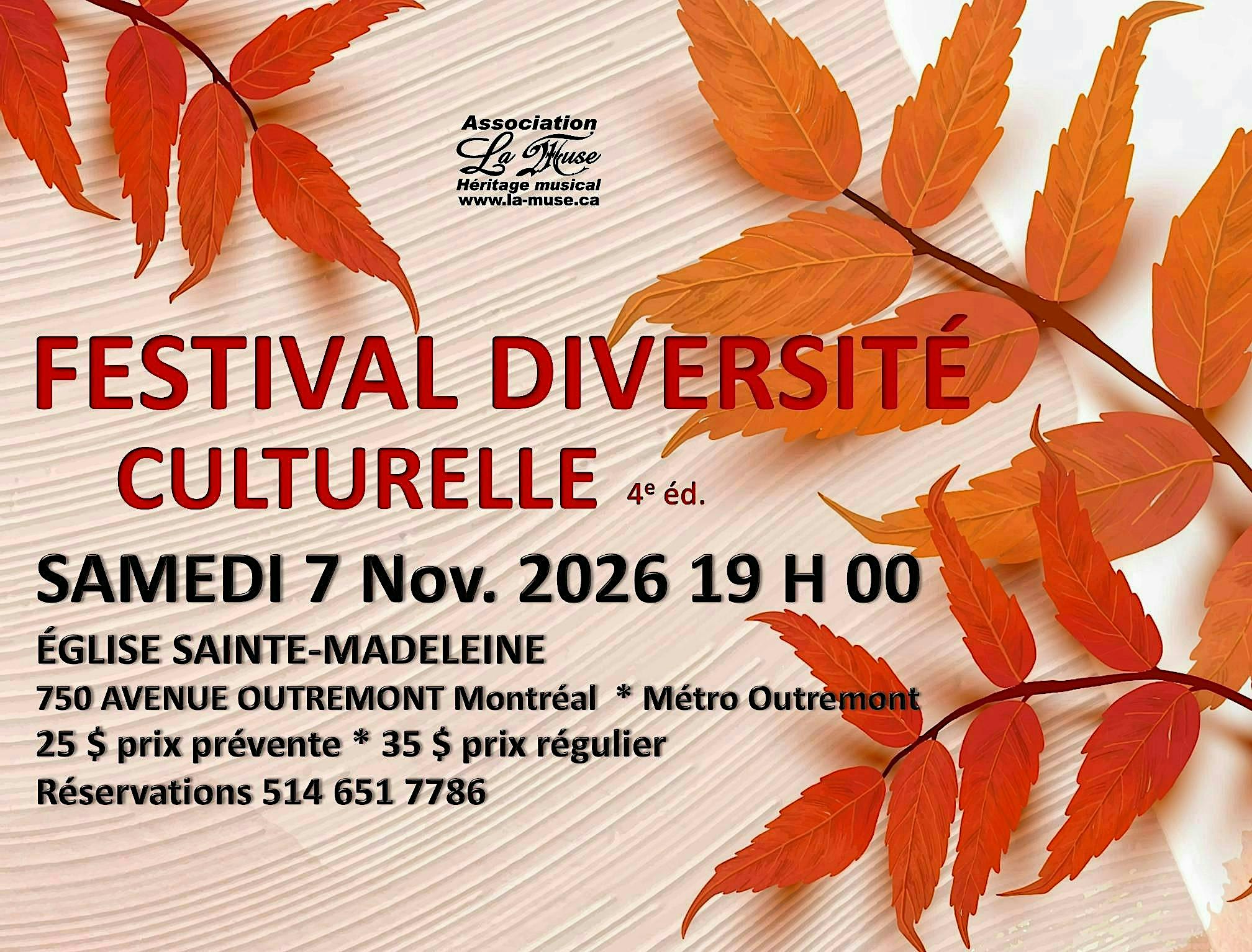 FESTIVAL DIVERSITÉ CULTURELLE 4e éd. Montréal