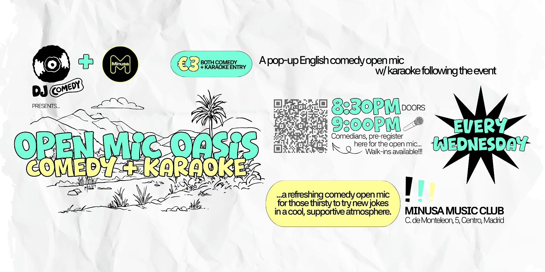Open Mic Oasis - Comedy + Karaoke