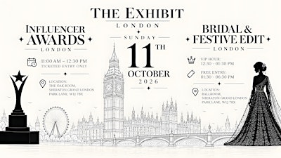 11/10/26 The Exhibit Influencer Awards 2026 // Bridal & Festive Show 2026