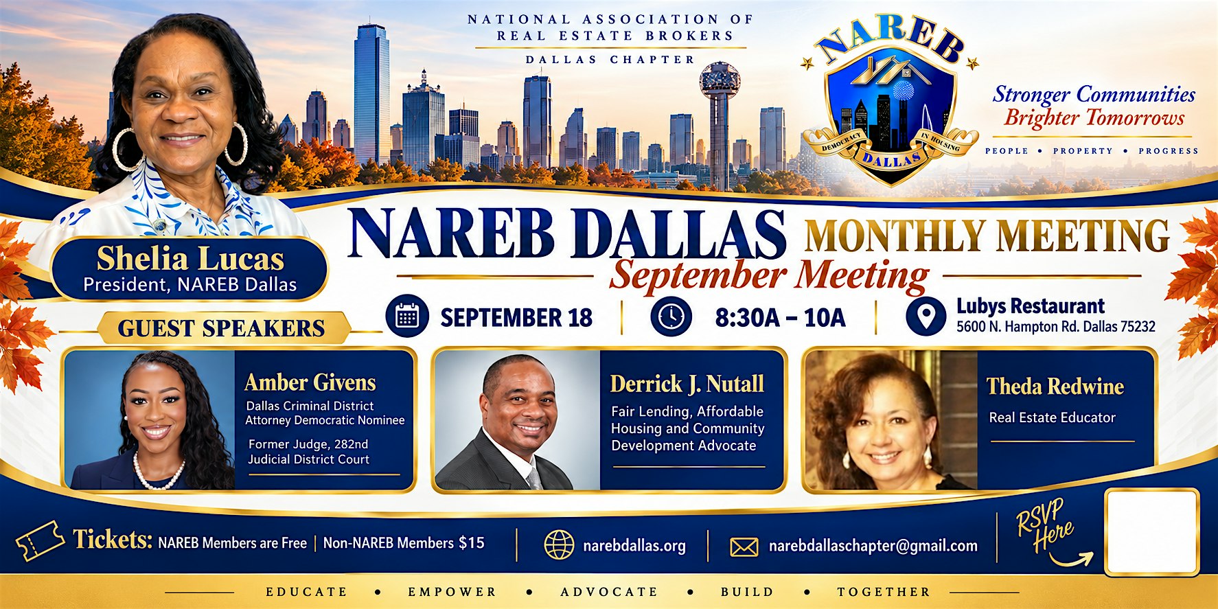 NAREB September Monthly Meeting: Building Stronger Communities Together