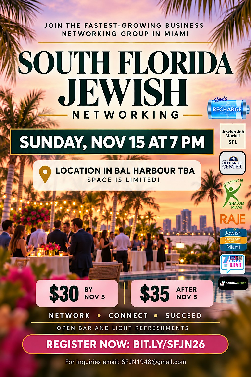 South Florida Jewish Networking Event