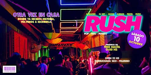 VUELTA A CASA GURRUCHAGA 1832 RUSH SÁBADO  10 DE OCTUBRE