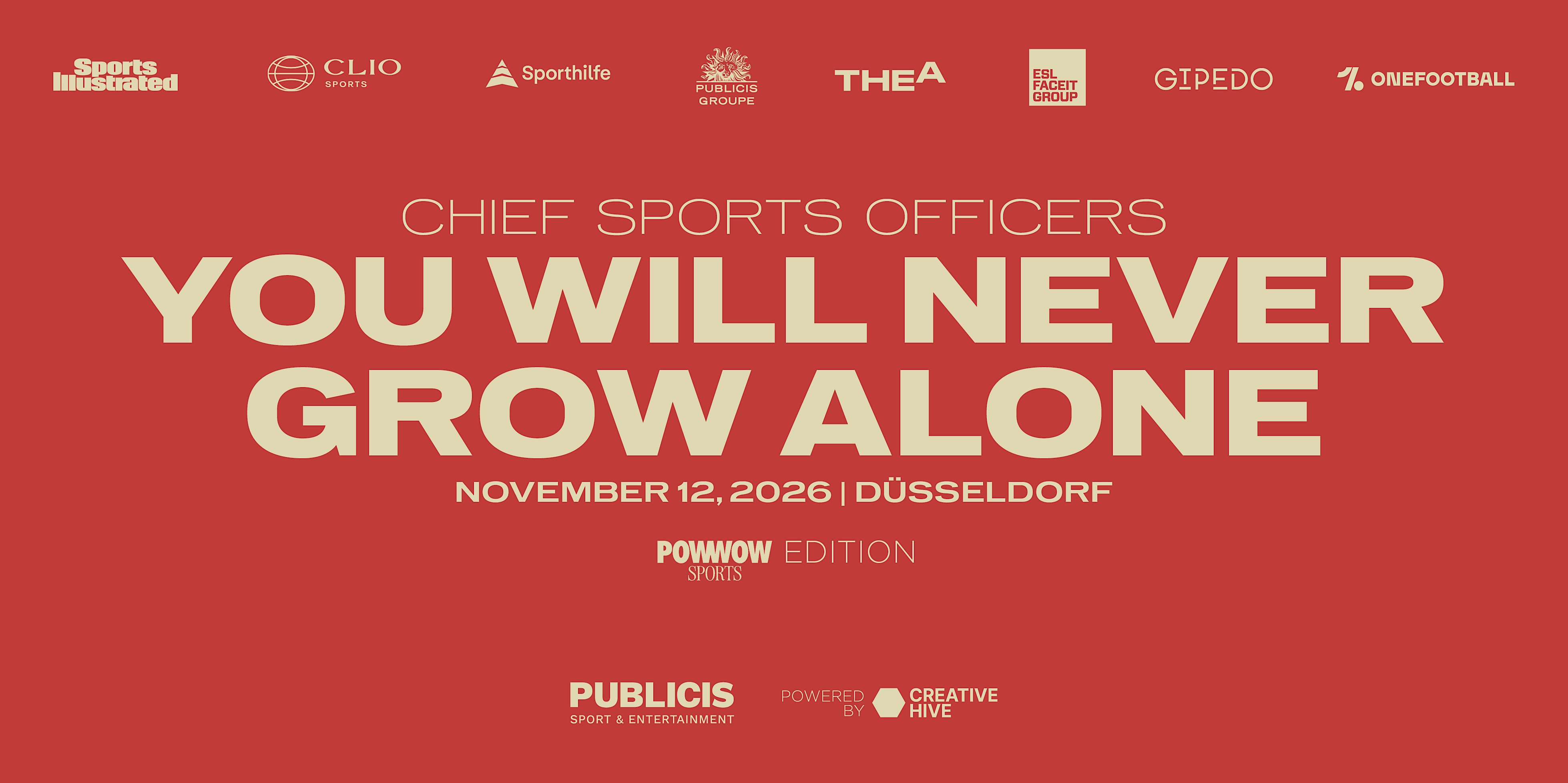 Chief Sports Officers - you will never grow alone