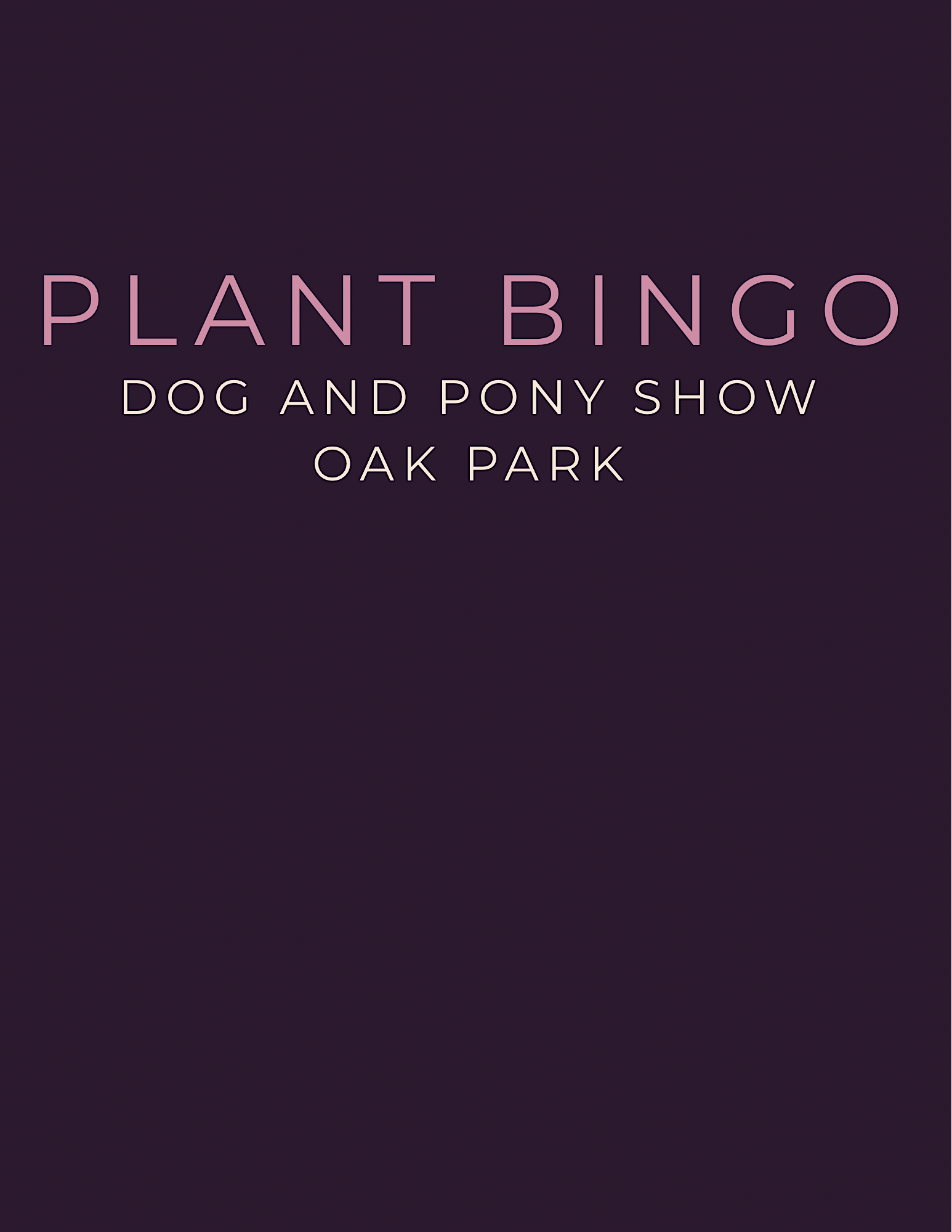Plant Bingo in Oak Park!