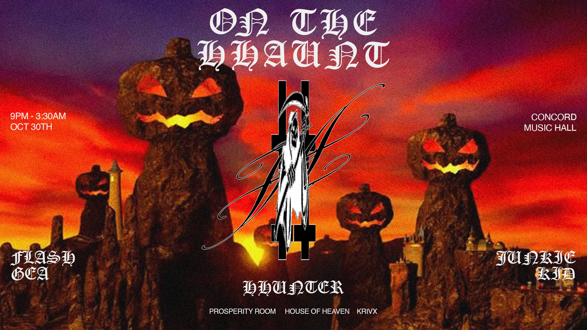 ON THE HHAUNT HALLOWEEN 360°: hhunter + Flash Gea + Junkie Kid