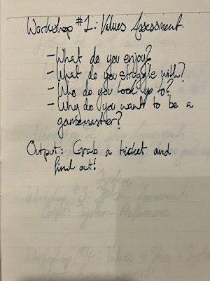 How to GM Workshop Series: Values Assessment