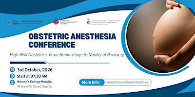 Obstetric Anesthesia Conference
