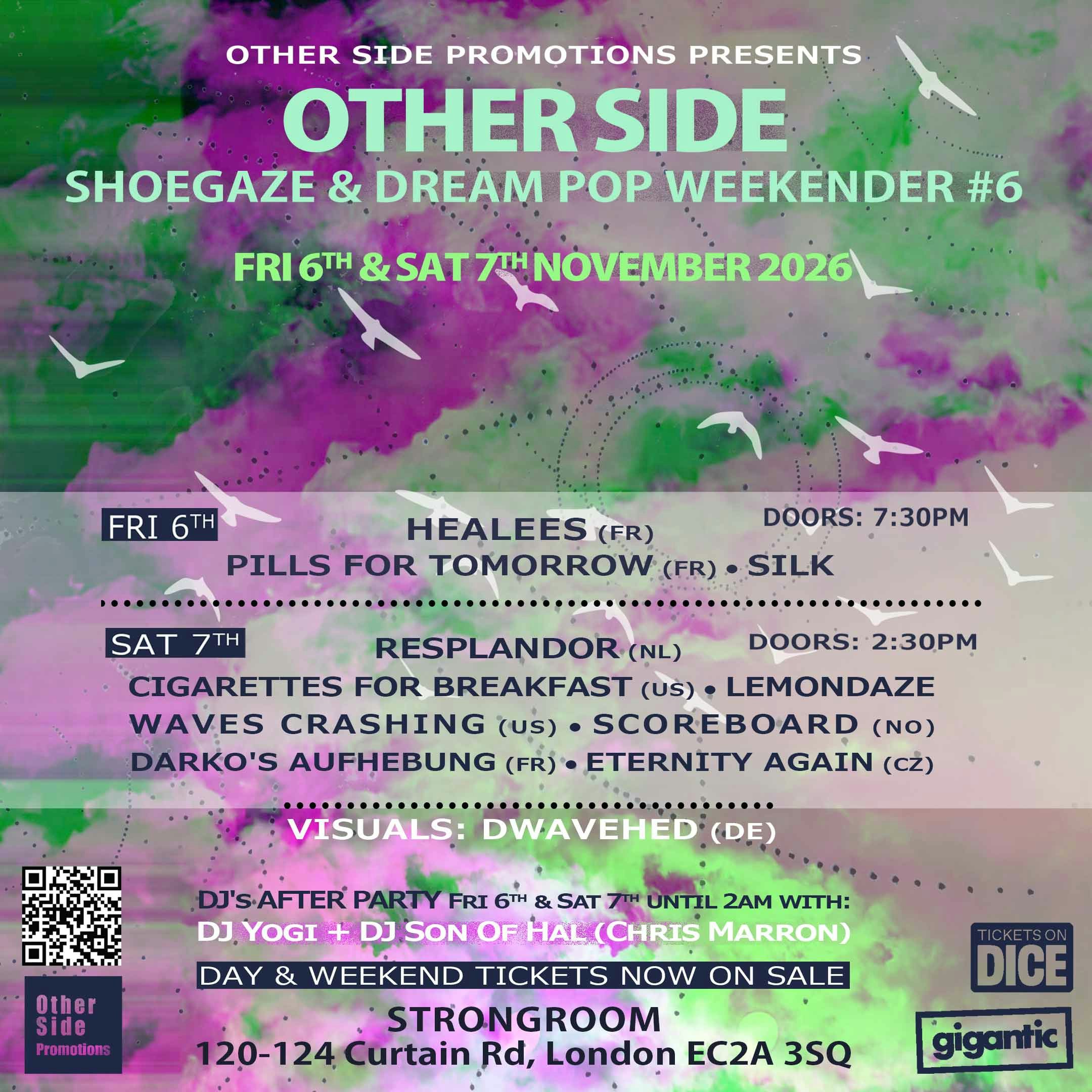 Other Side Shoegaze & Dream Pop Weekender #6 - Fri & Sat Weekend ticket