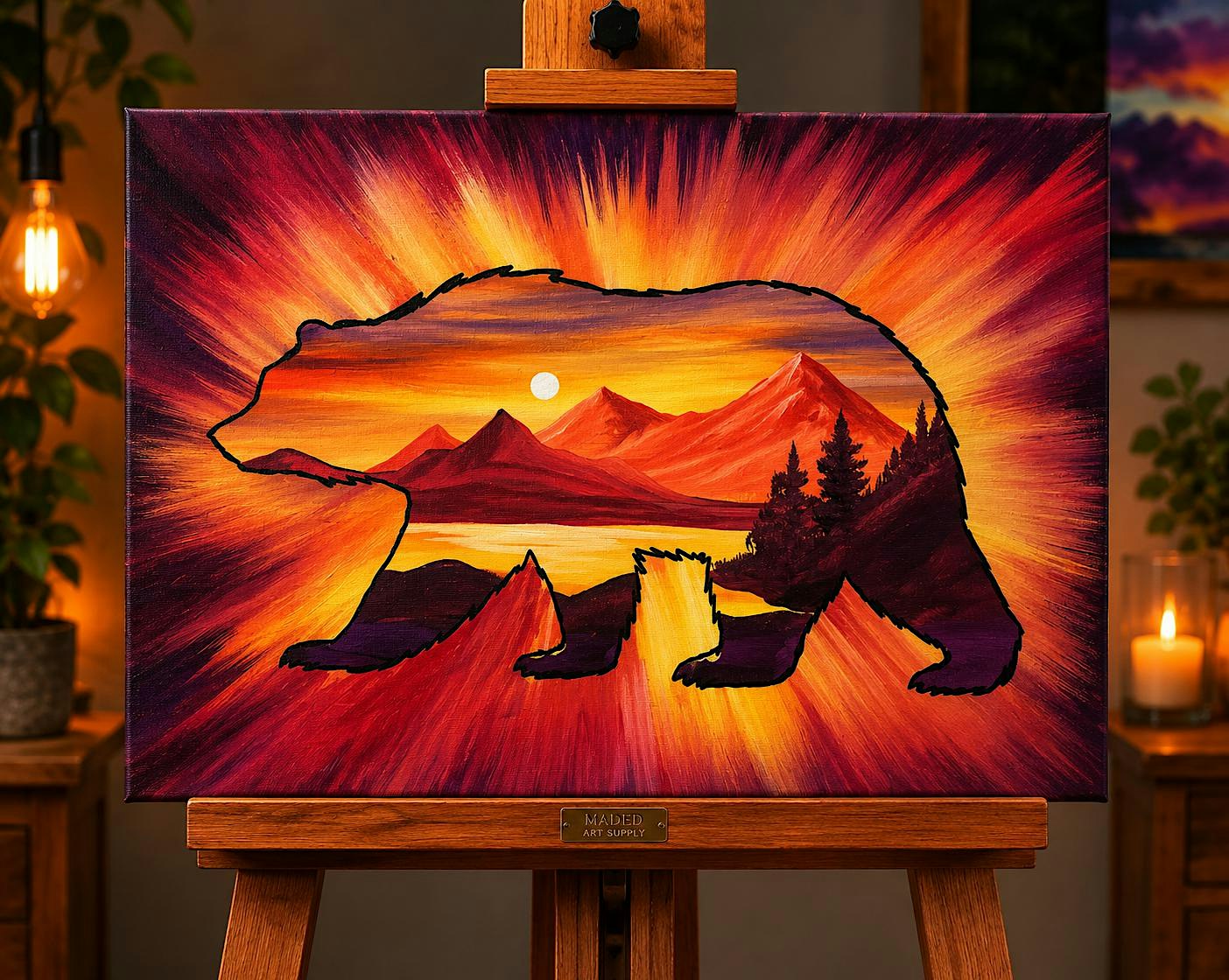 Aurora Mountain — Oil Painting Experience