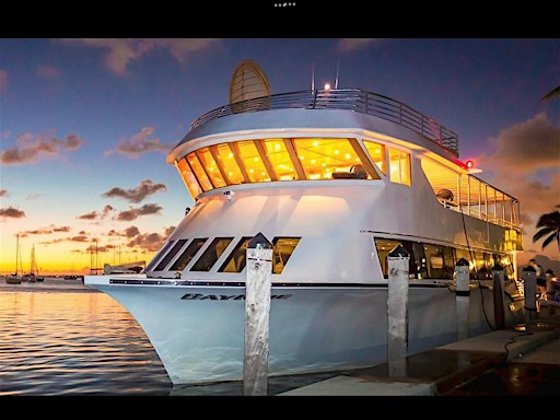 3 story 100ft 200 passenger Mega Yacht Party with open bar, food, & DJ