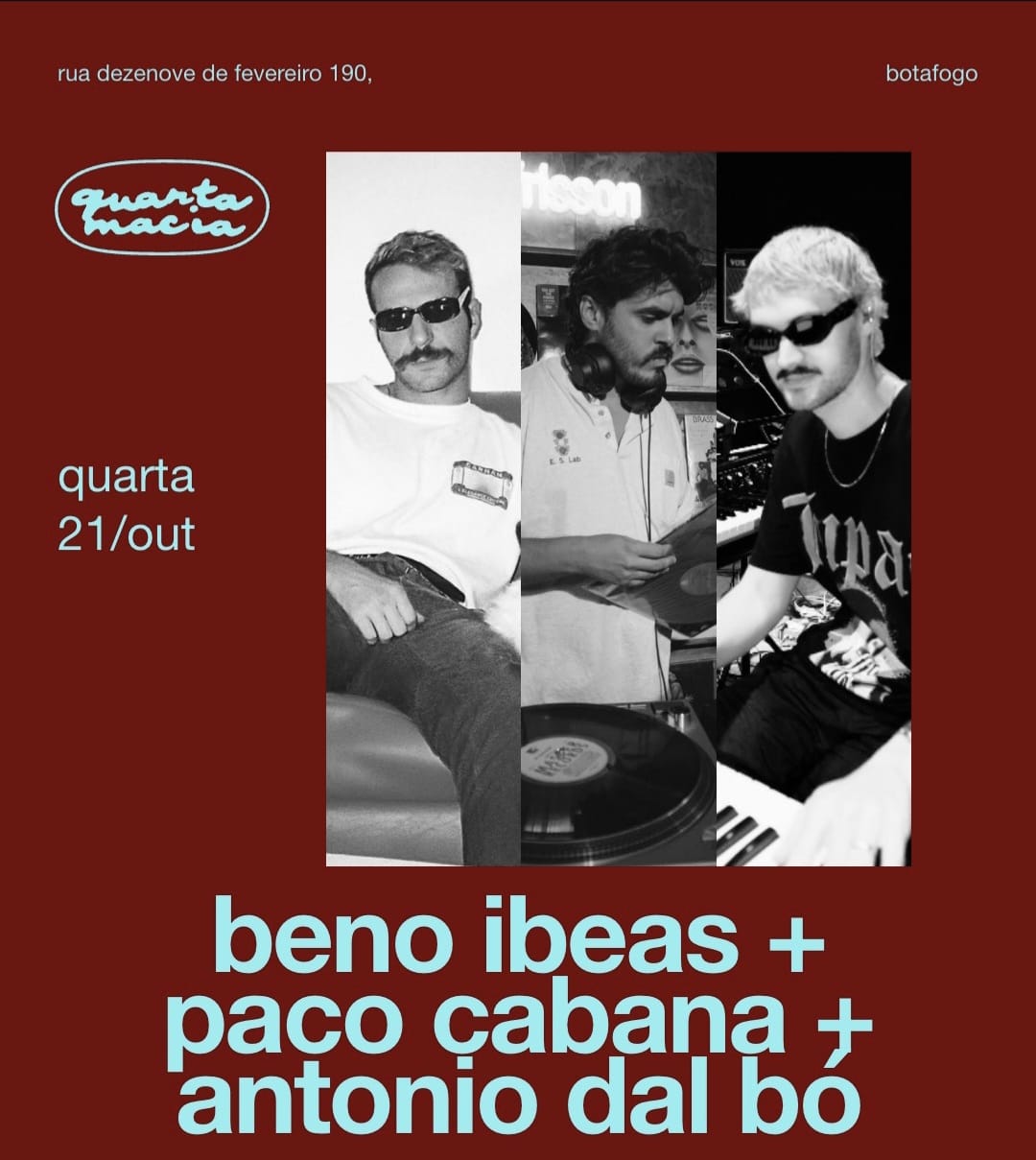 Frisson Recebe: Beno Ibeas + Paco Cabana + Antonio Dal Bó