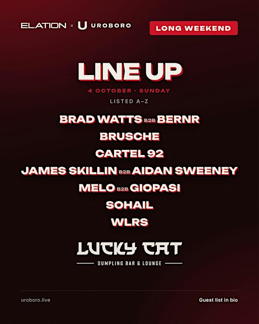 ELATION x UROBORO at the Lucky Cat
