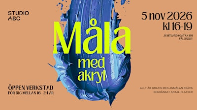 Öppen verkstad – Måla med akryl