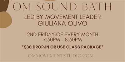OM Sound Bath with Giuliana