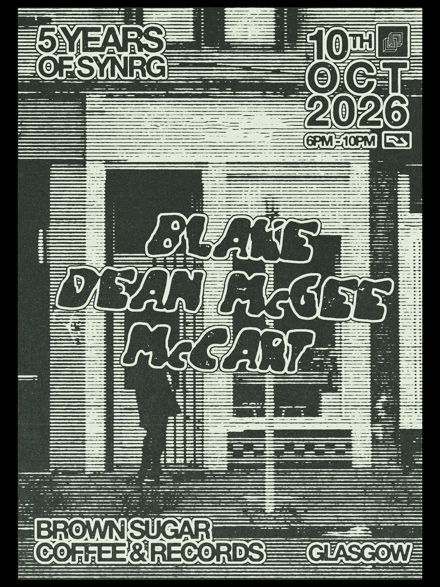 SYNRG Free Pop Up Party: Blake, Dean McGee, McCart