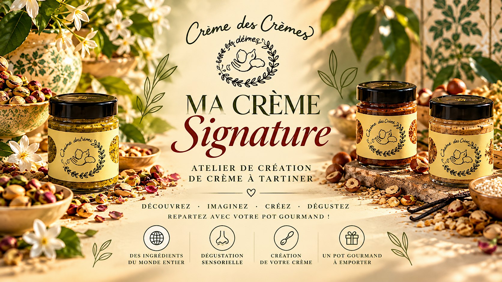 MA CREME SIGNATURE: Créez votre propre crème à tartiner.