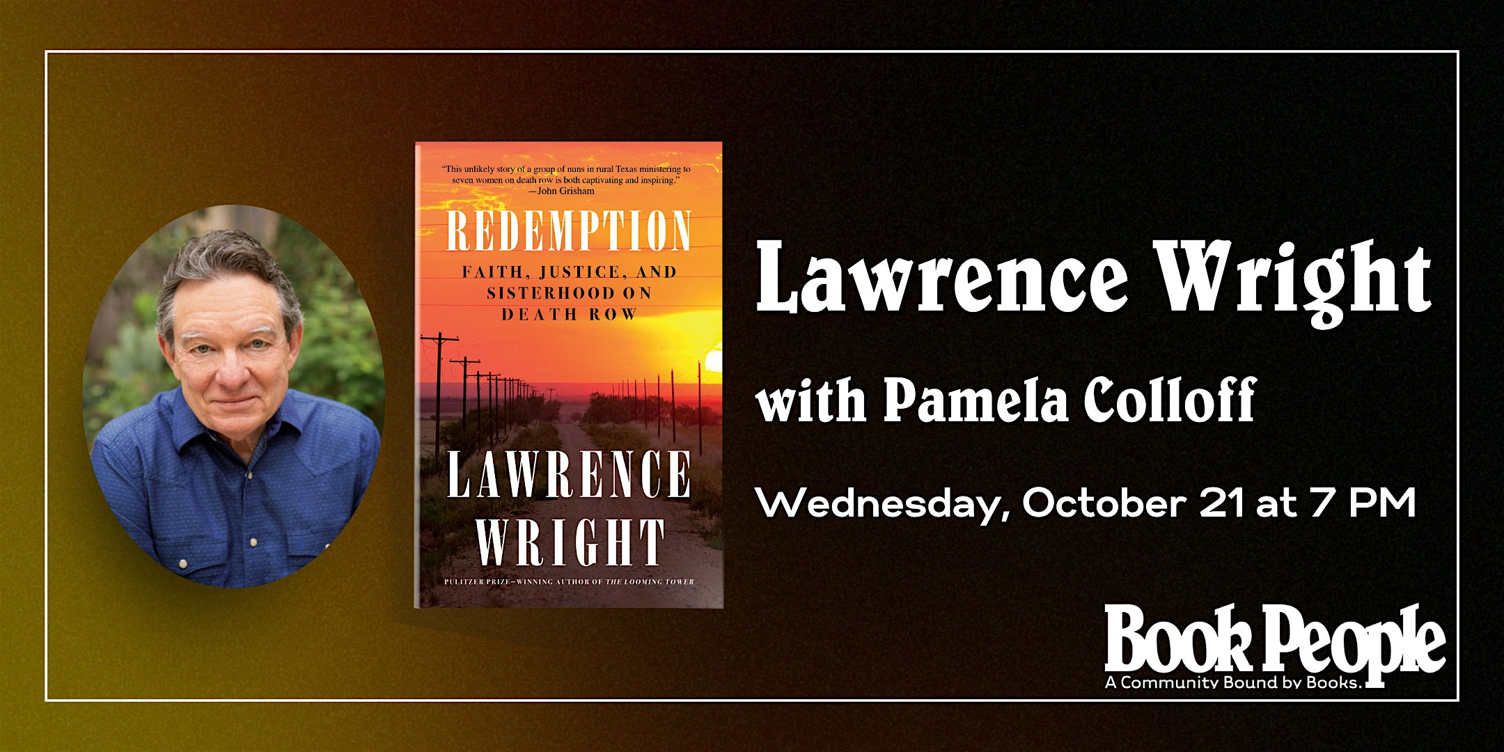 BookPeople Presents: Lawrence Wright - Redemption