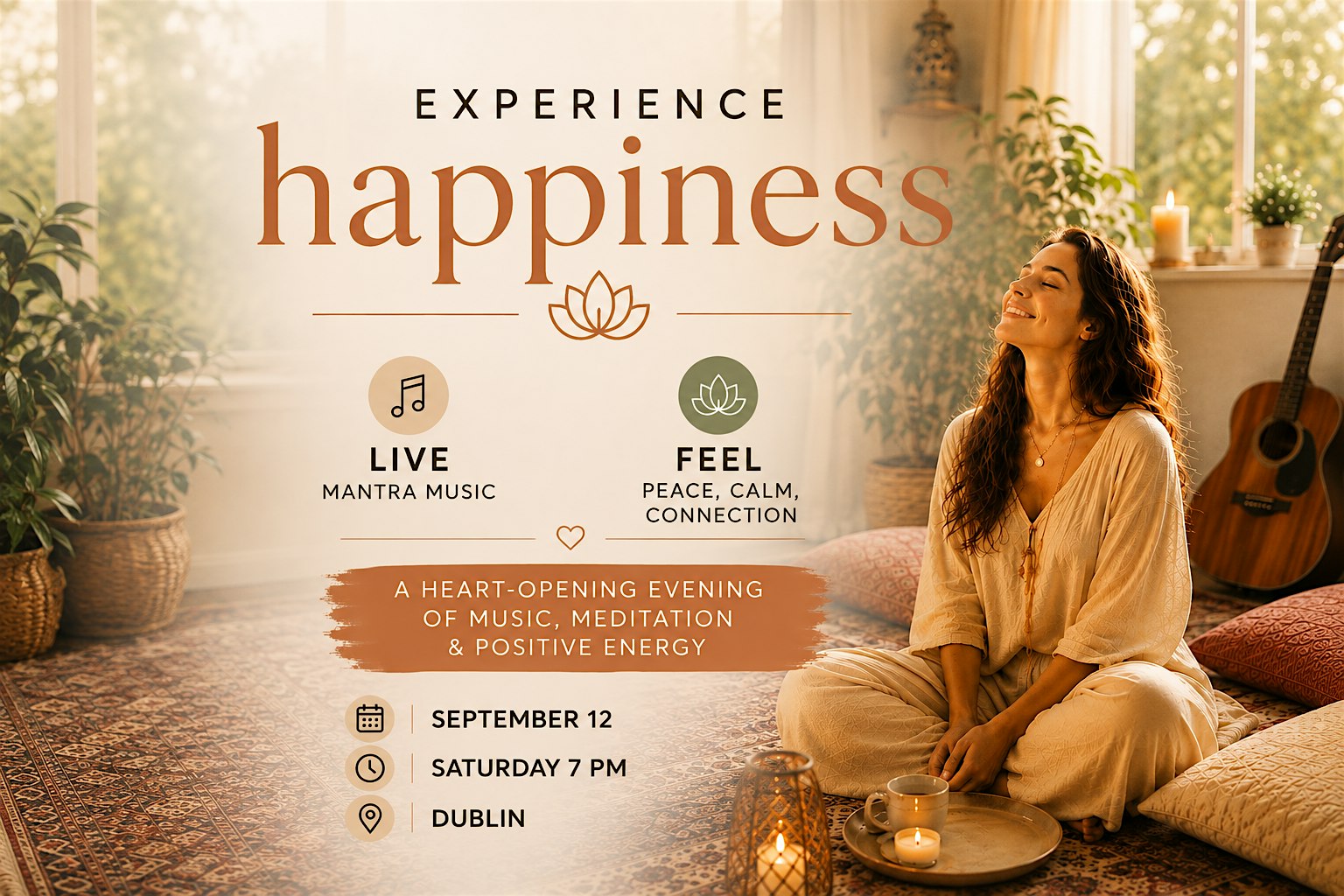 Experience Happiness  | Live mantra music | 12 September, Dublin