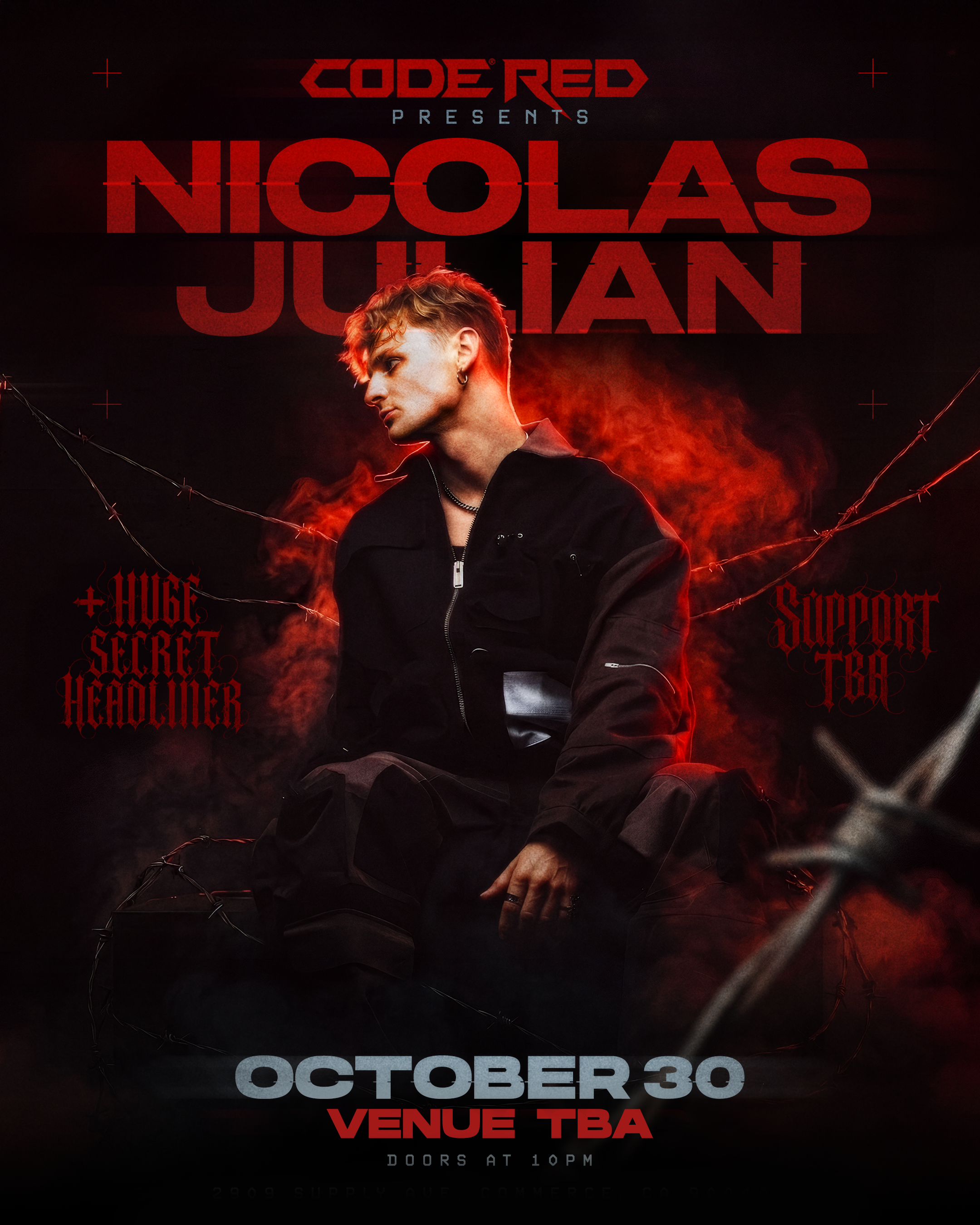 NICOLAS JULIAN  + HUGE SECRET HEADLINER!!