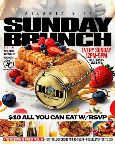 KOD's Sun Brunch, $10 unlimited buffet!*