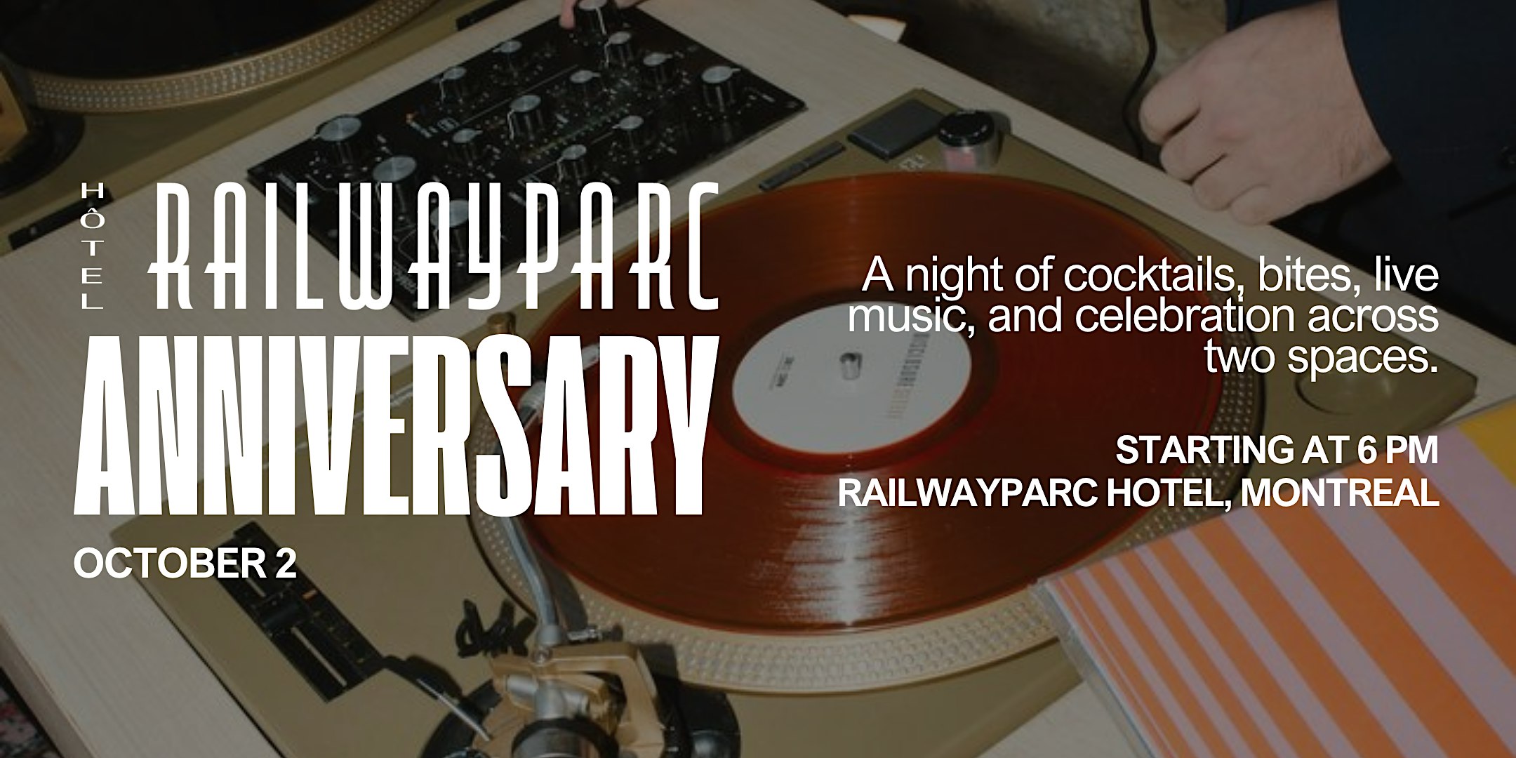 Cocktails, Bites & Live Music | Railwayparc’s Anniversary Special