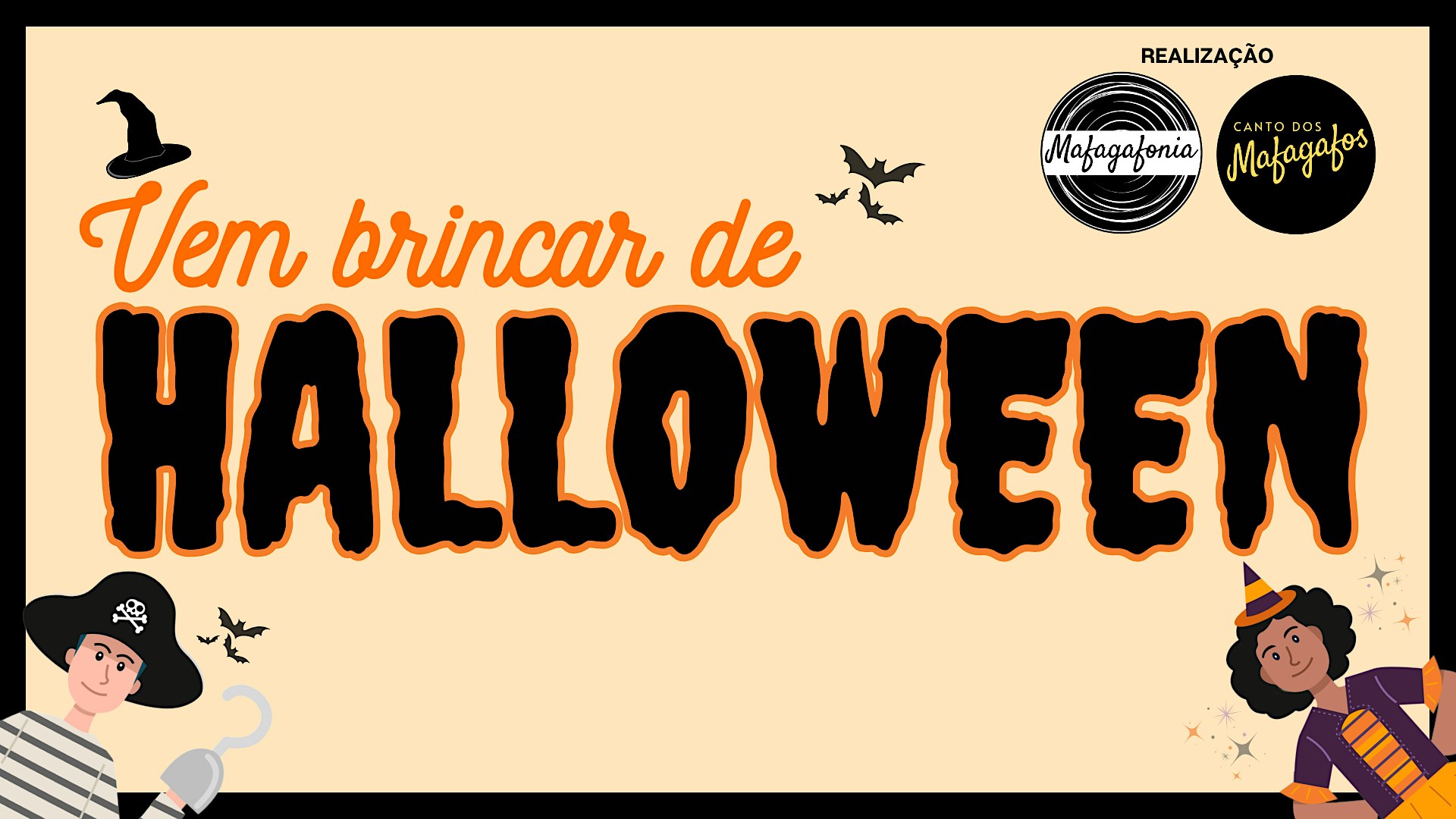 Vem brincar de HALLOWEEN 2026 | Sessão MANHÃ- 10.30am