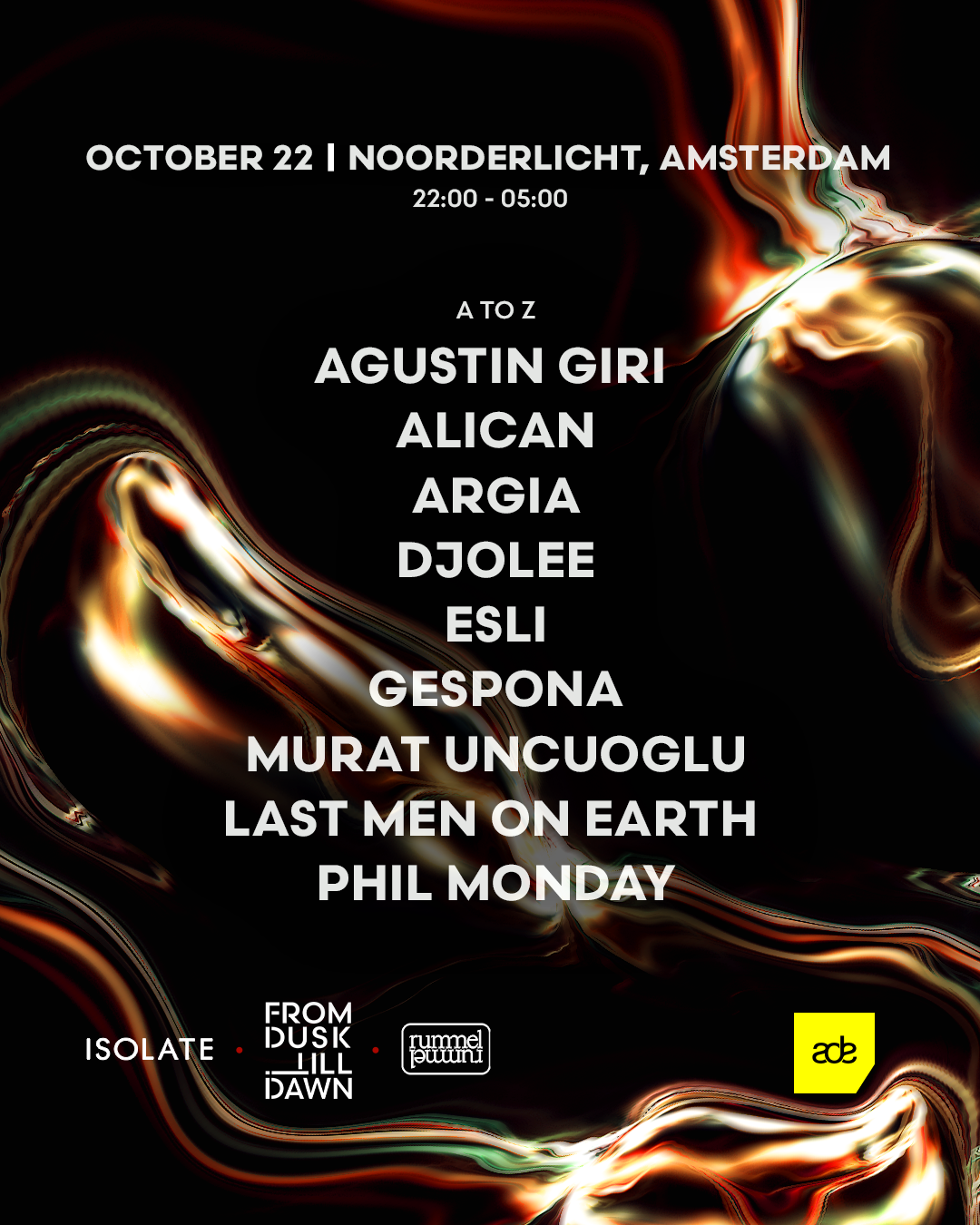 Isolate x rummel x FROM DUSK TILL DAWN - ADE 26 Edition