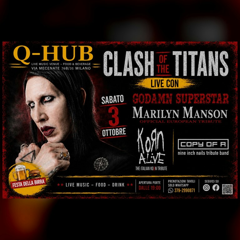 TRIBUTE MARILYN MANSON KORN NICE INCH NAILS