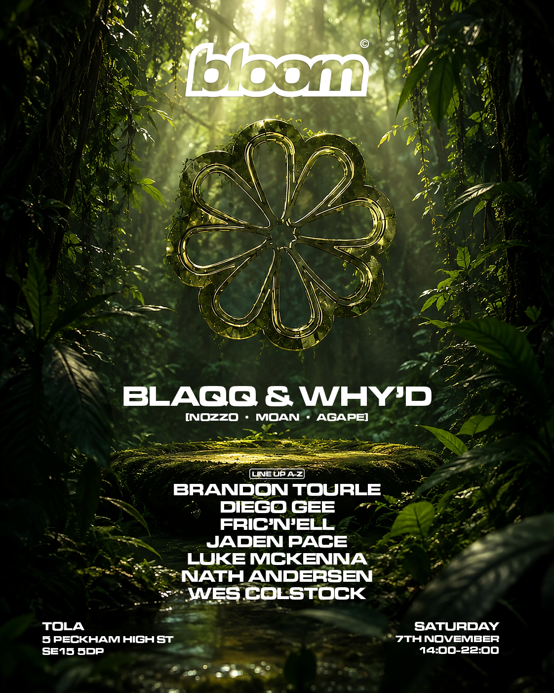 Bloom Sound presents: Blaqq & Why'd (London Debut)
