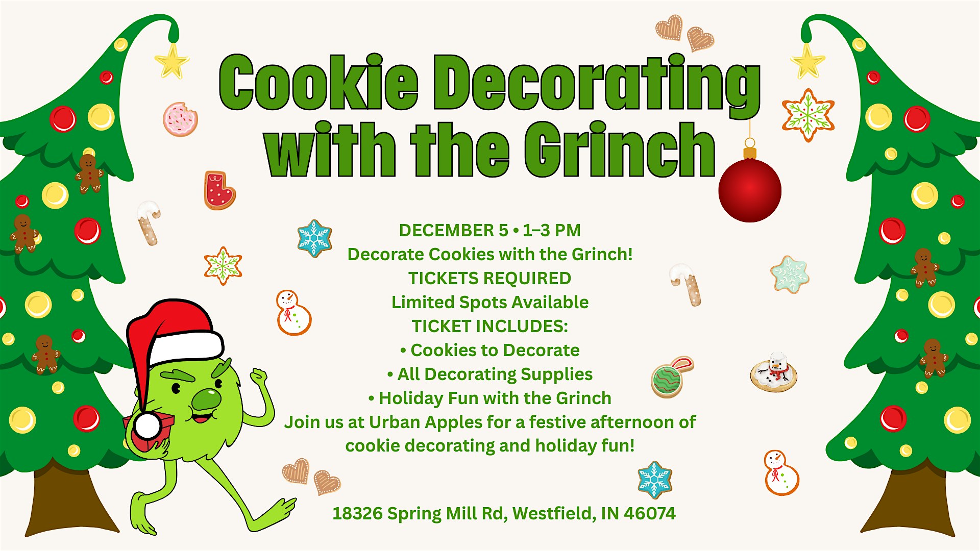 Cookie Decorating with the Grinch