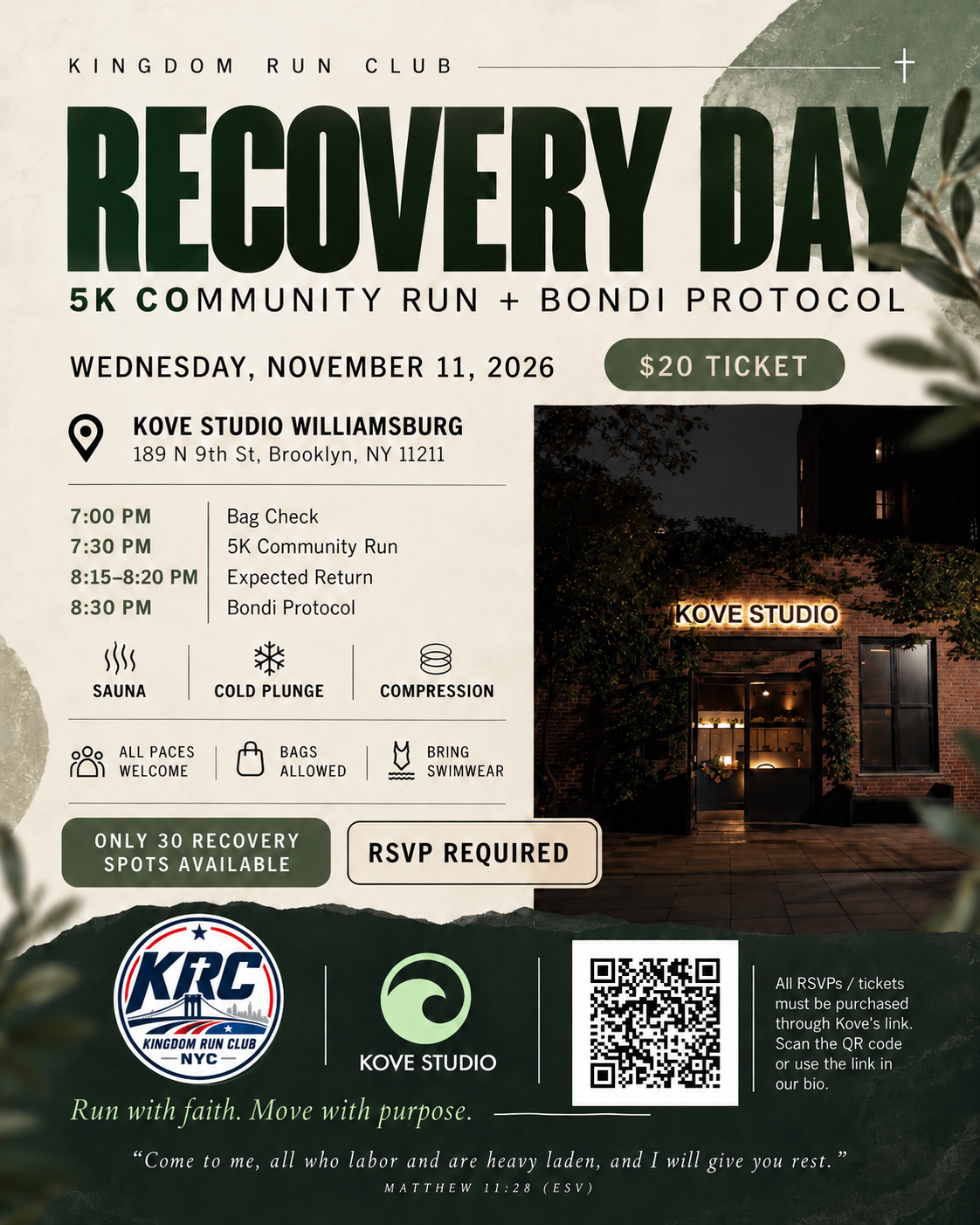 KRC X Kove Recovery Day