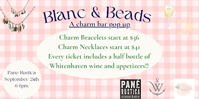 Blanc & Beads:  Charm Bar Pop up