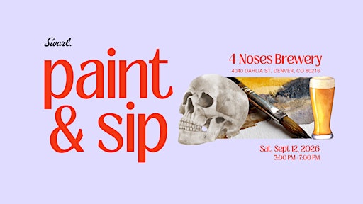 Drawing, sipping, painting...Skulls