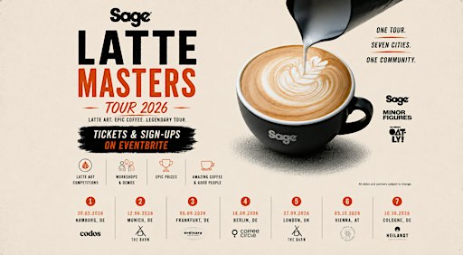 Sage Latte Masters Vienna at Jonas Reindl– Latte Art Competition+Workshops