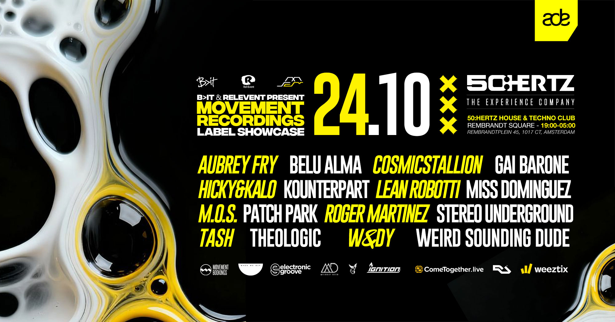 Movement Recordings ADE XXX Showcase