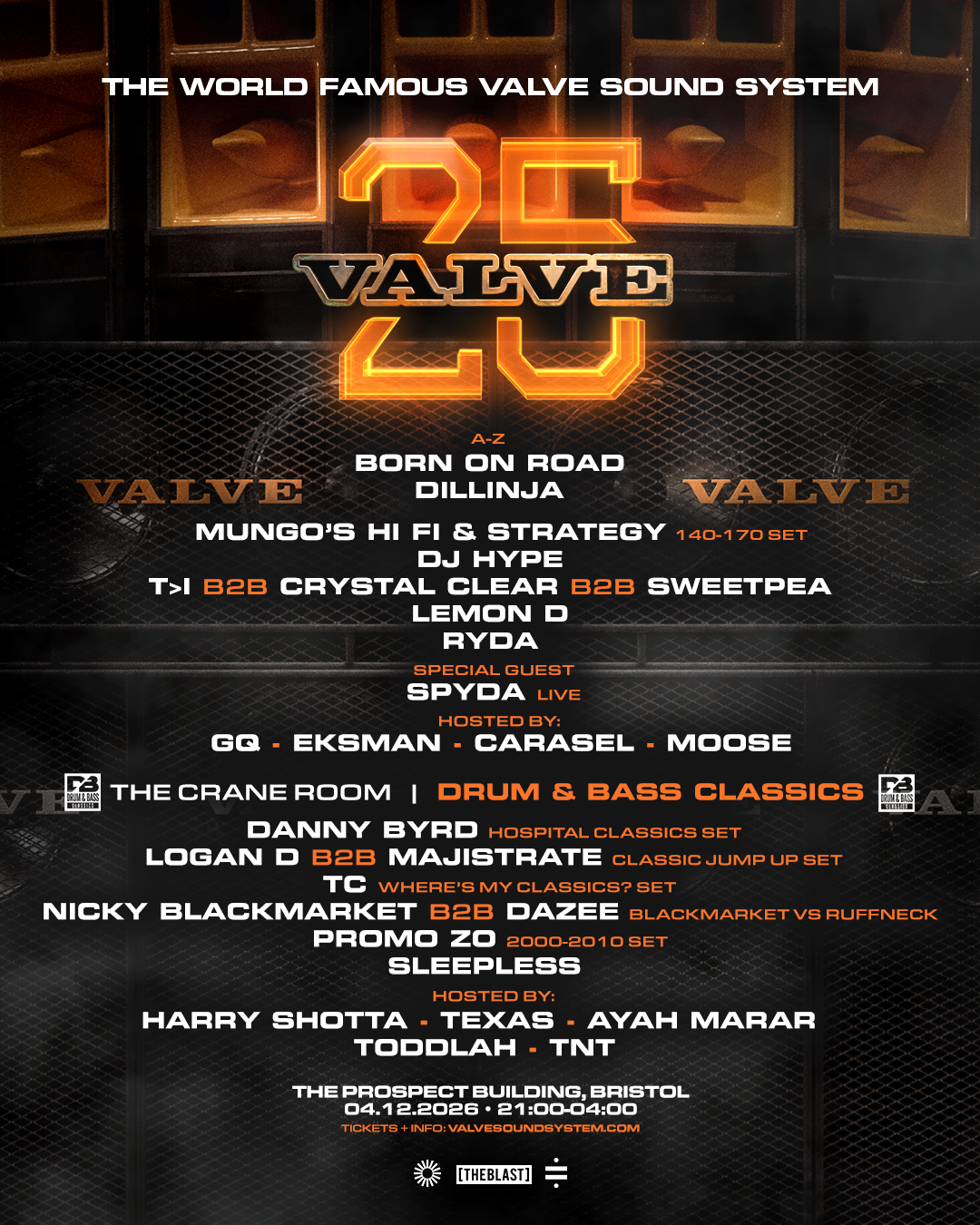 25 Years of Valve Sound System x Drum & Bass Classics - Bristol