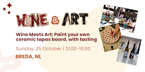 Wine Meets Art: Paint Your Own Ceramic Tapas Board, with Tasting