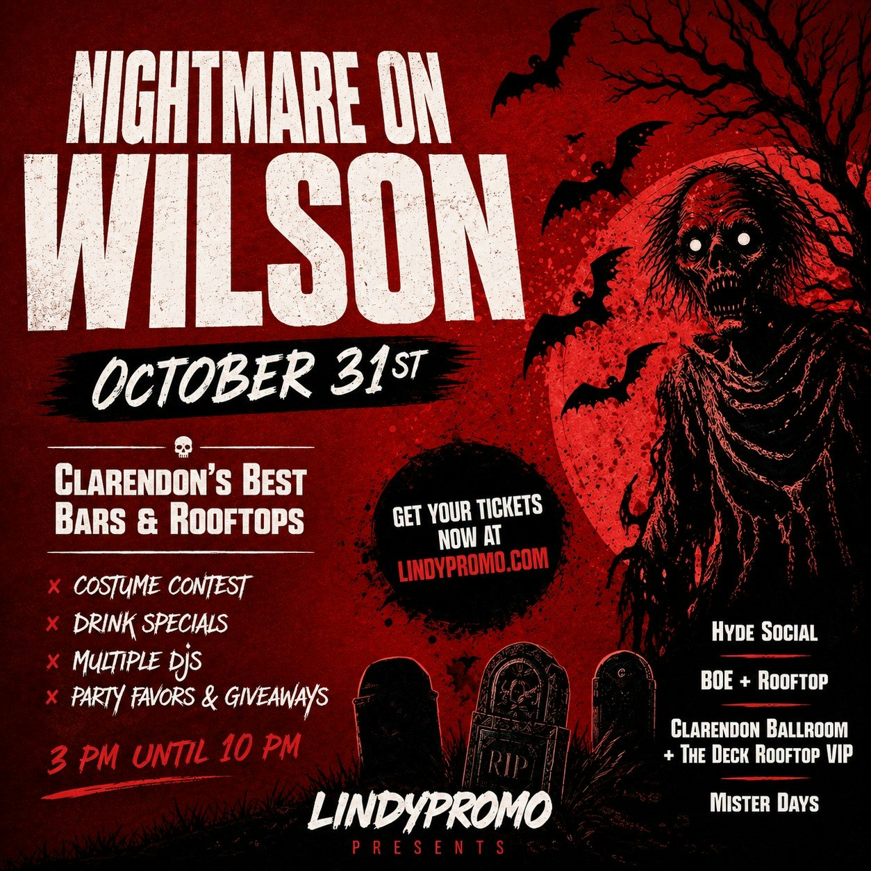 Nightmare on Wilson Bar Crawl
