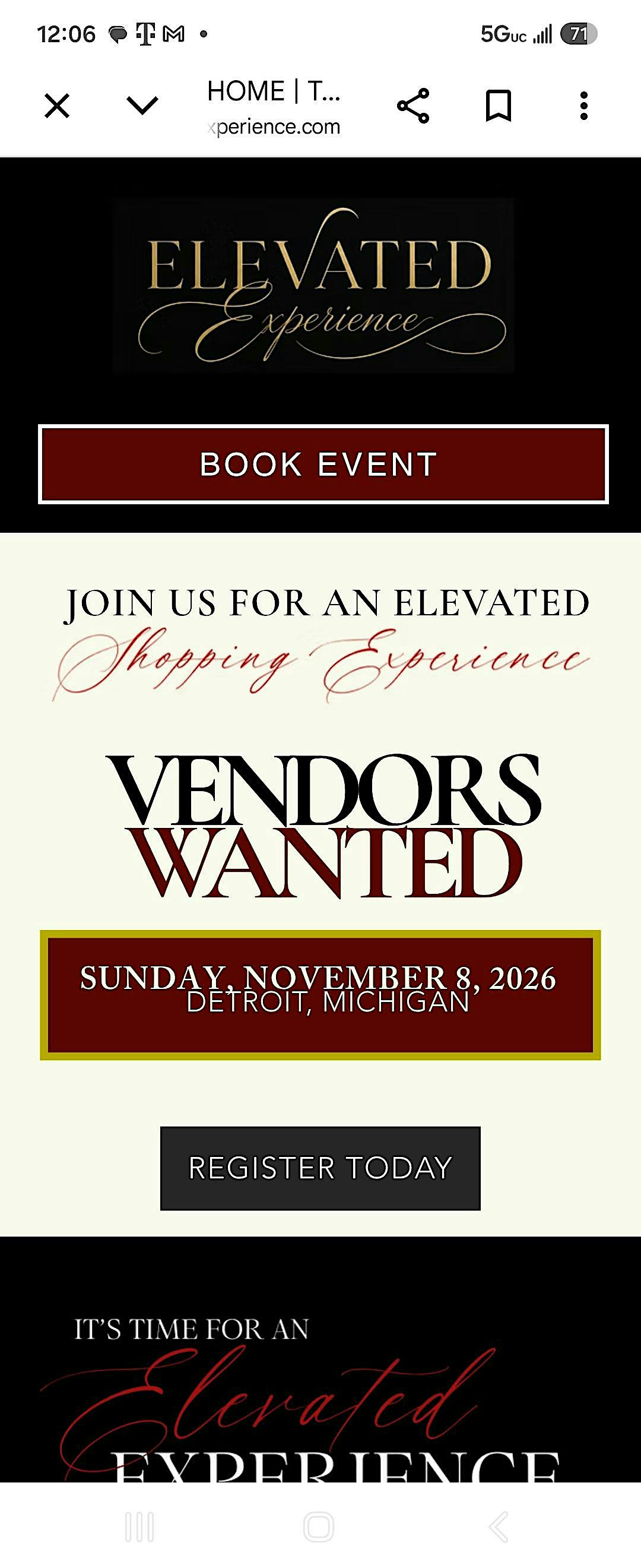 The Elevated Experience presents Pop up on the 6