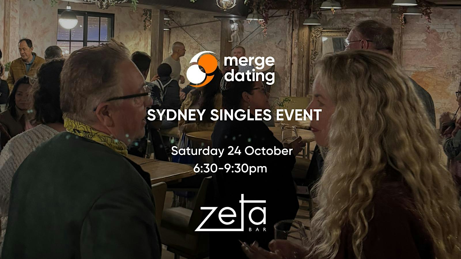 Sydney Singles Event | Zeta Bar | Saturday 24th October | 55 & over