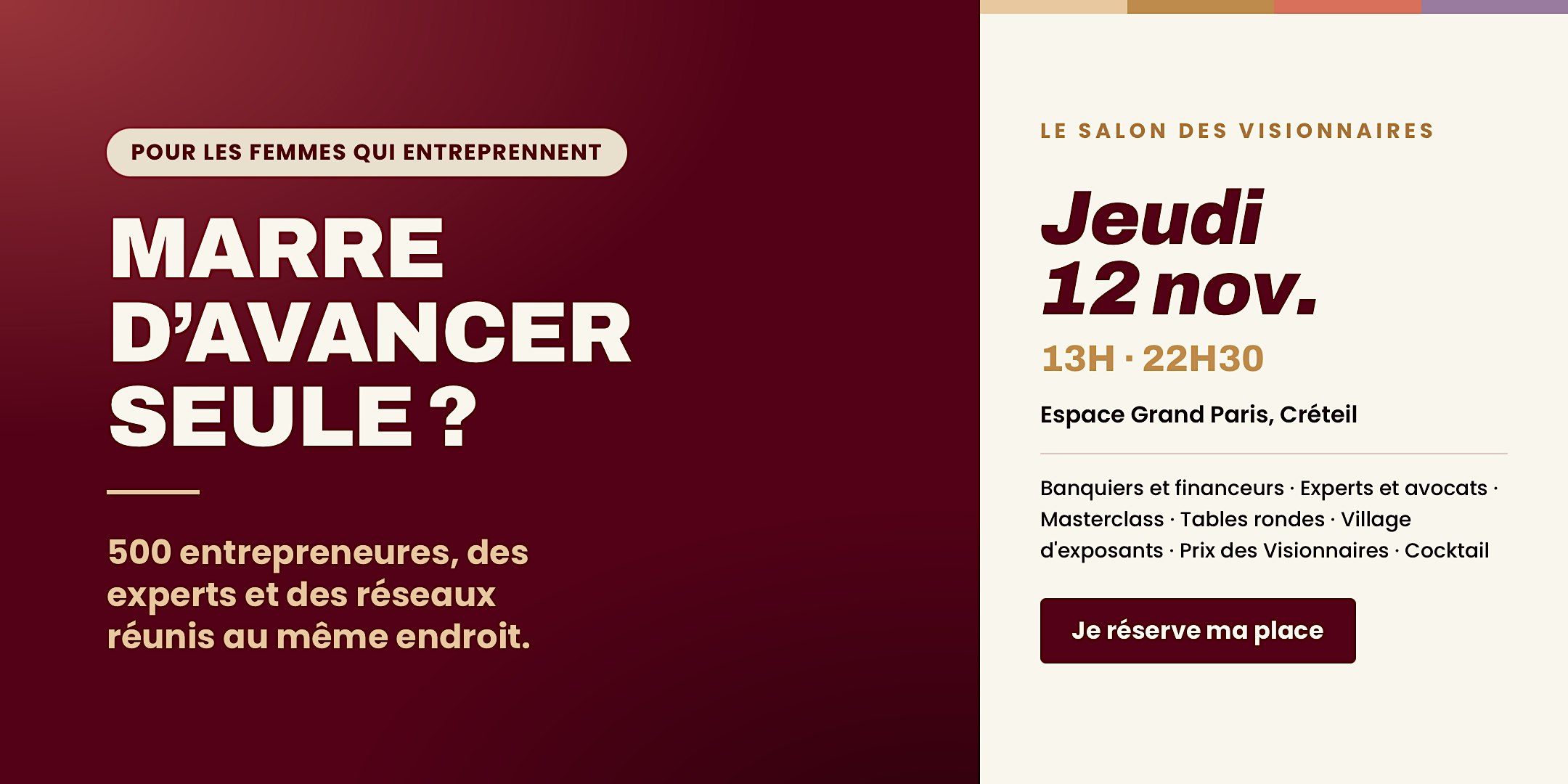 Salon des Visionnaires · Le salon des femmes qui entreprennent · Créteil