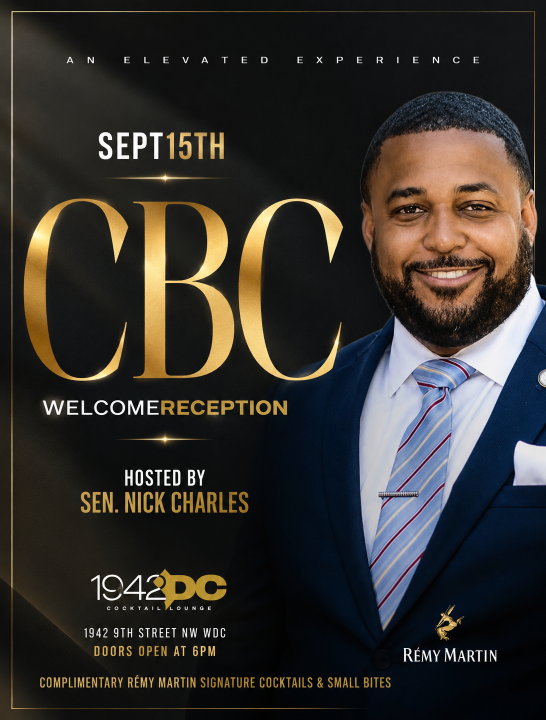 CBC Welcome Reception| Hosted by Remy Martin & Senator Nick Charles| 1942DC Cocktail Lounge