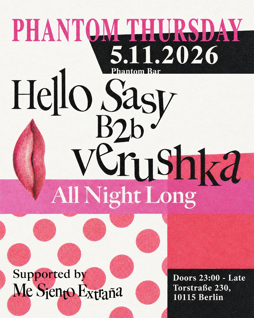 Phantom Thursday ★ Hello Sasy b2b Verushka — All Night Long
