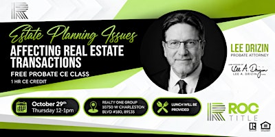 Estate Planning Issues CE Class