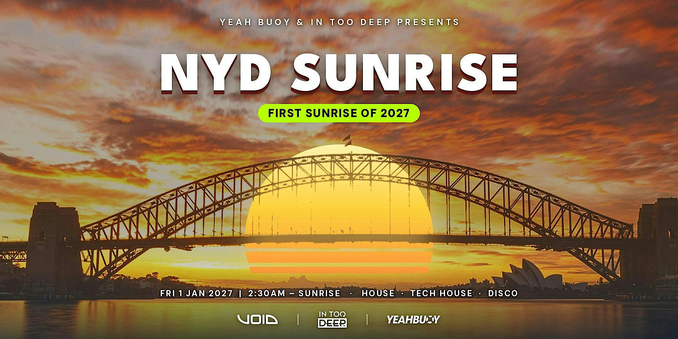 Yeah Buoy  & In Too Deep pres. - New Years Sunrise - Boat Party