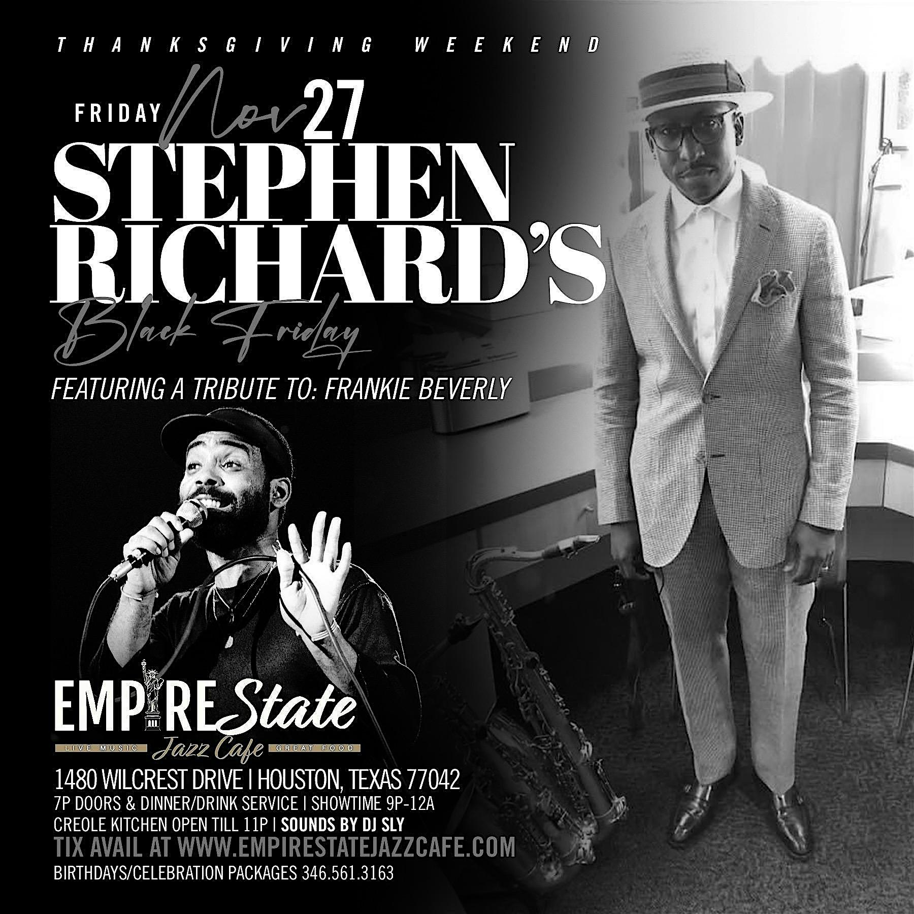 Stephen Richard’s All Black Affair Tribute to Frankie Beverly