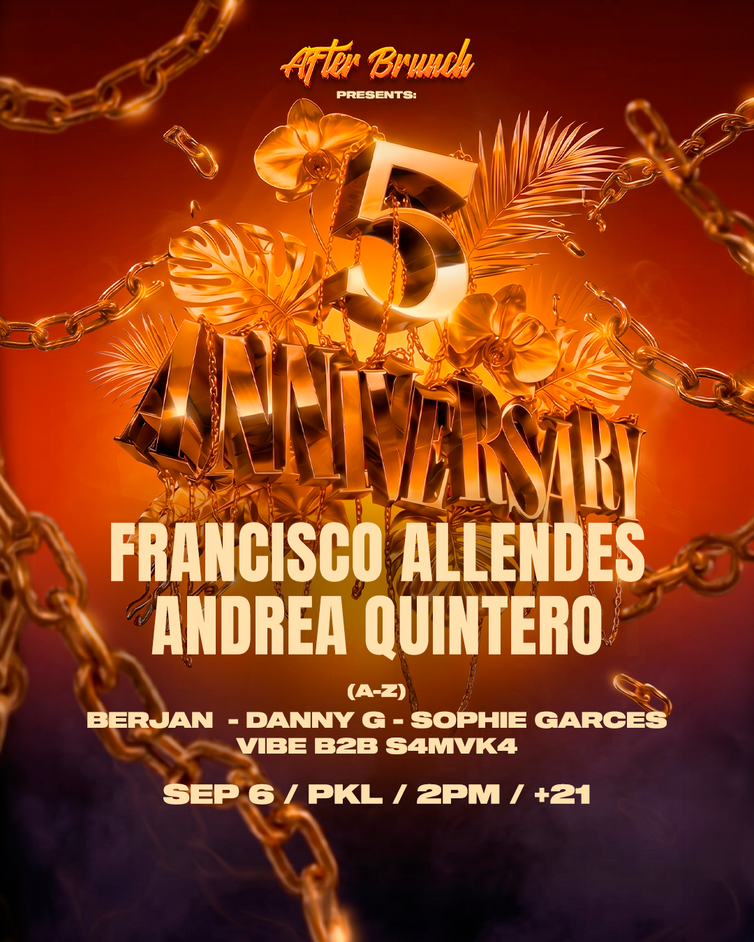 After Brunch presents: 5 Anniversary w/ Allendes and Andrea Quintero